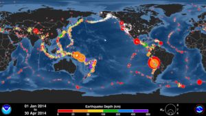 Global Earthquake Map End Times Signs
