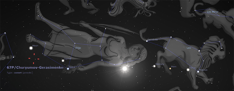 Rosetta Comet 67P Sept. 23 2017 Feast of Trumpets